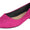 City Classified W-HOLD Dark Magenta Women Casual Flat Shoes Wide Width Pointed Toe Suede - Accent Foot Fashions