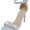 Delicious JAIDEN-S Blue Women Ankle Strap Stiletto High Heel Open Toe Dress Sandals Faux Leather - Accent Foot Fashions