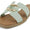 Soda FENG-S Mint Women Slide Sandals H-Band Square Toe Flat Slip-On Sandals with Gold Buckle - Accent Foot Fashions