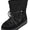 Top Moda MARGOT-36 Black Women Winter Ankle Boots Faux Suede Lace-Up Side Zipper Warm Sherpa Fur Lined Platform Booties-0